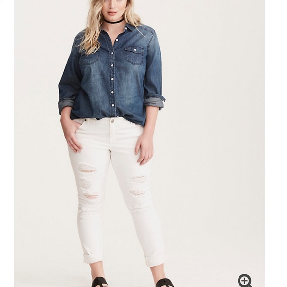 torrid Tops - Denim Button Shirt